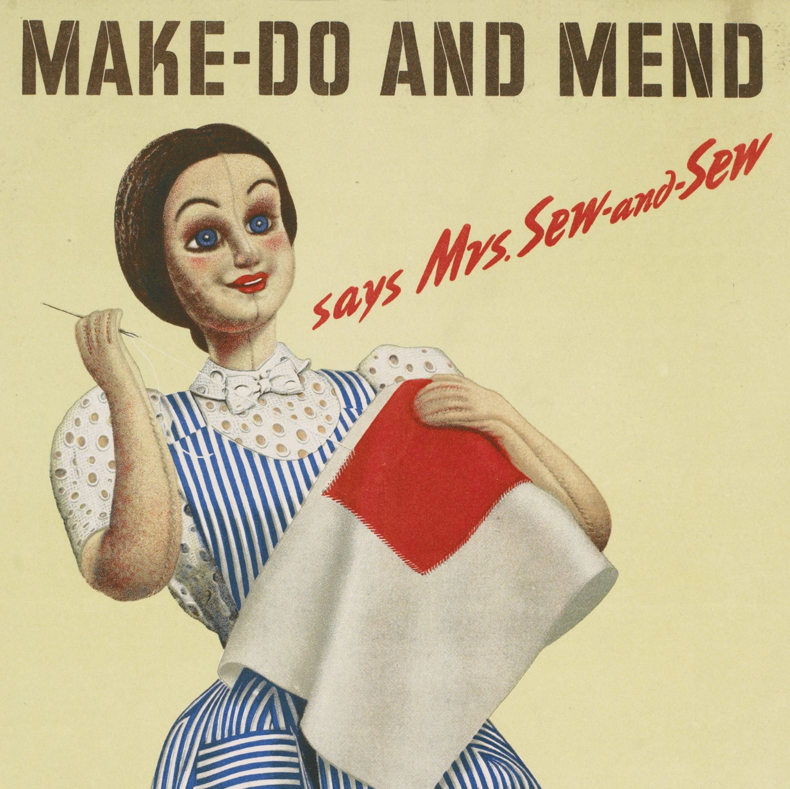 Make do and mend poster from World War 2